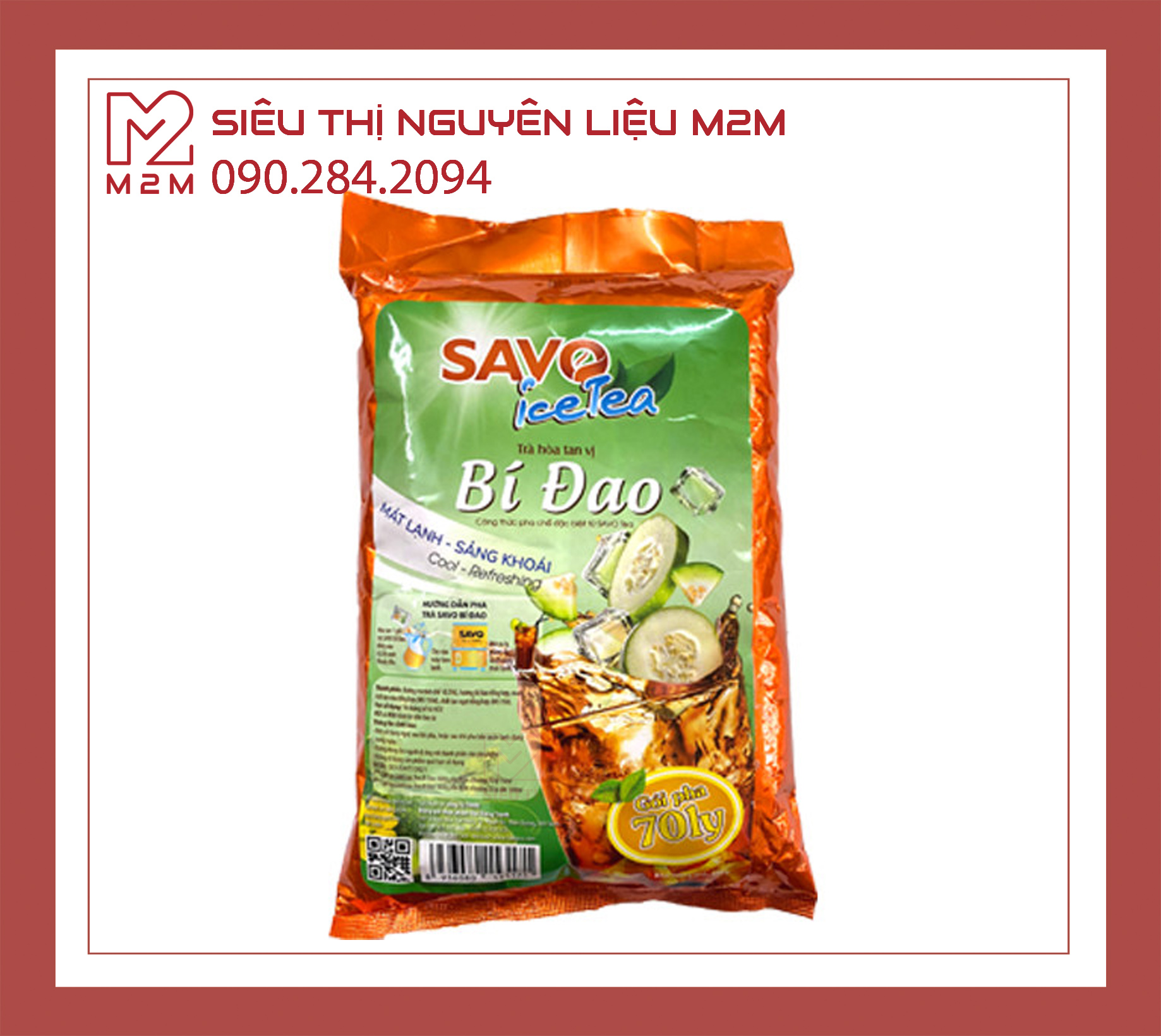 Trà Bí Đao hòa tan SAVO túi 800gr