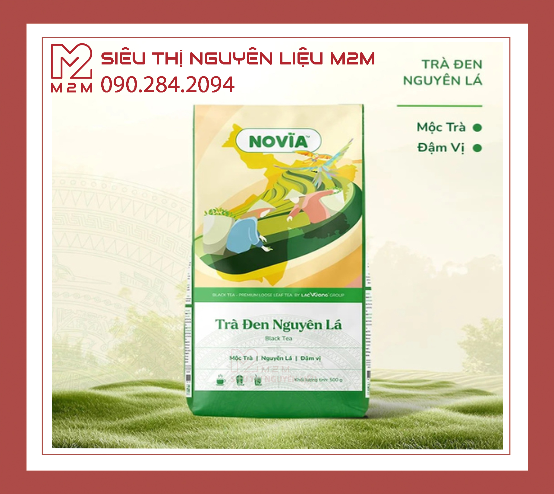Trà Đen Nguyên Lá Novia 500g