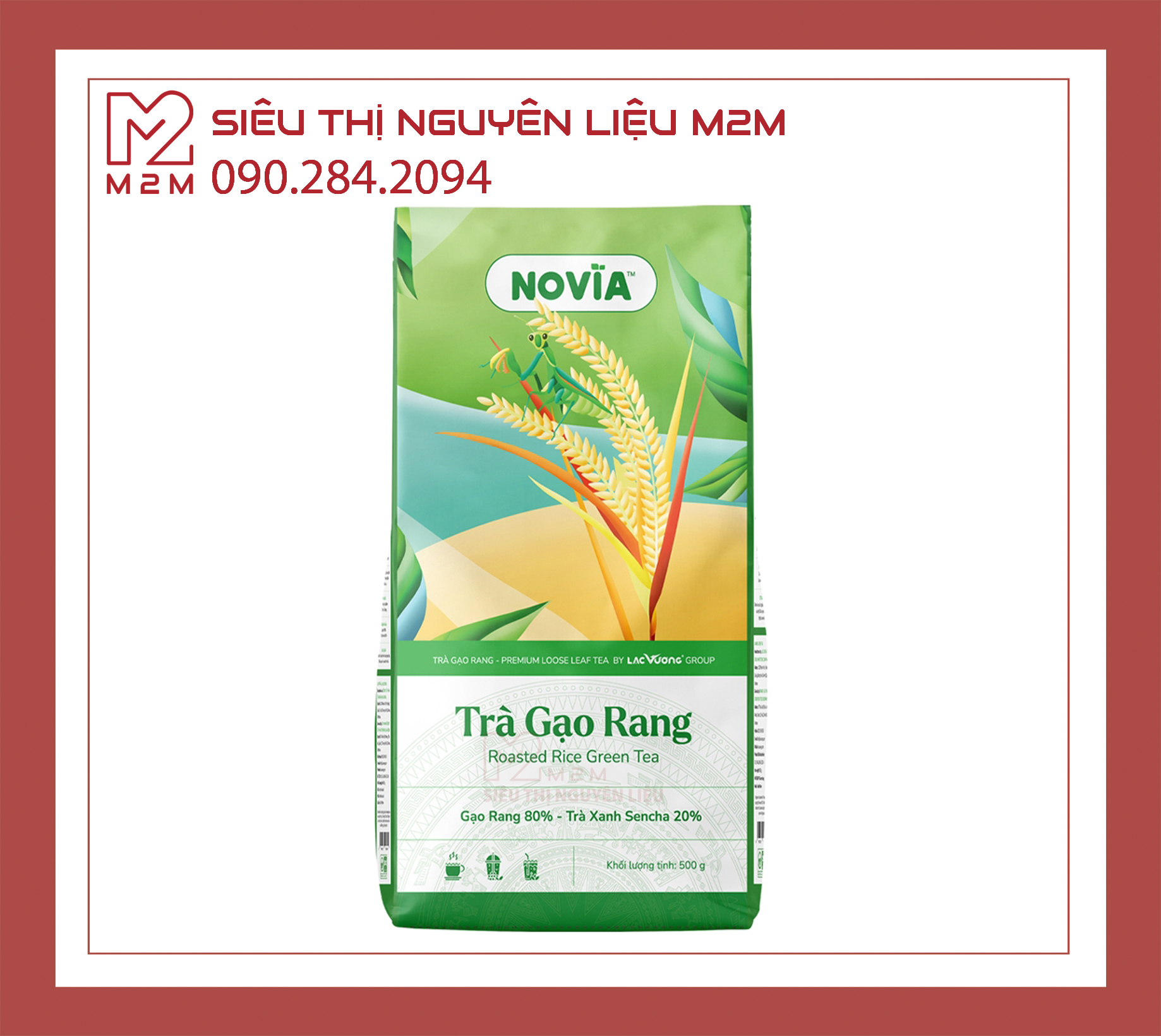 Trà gạo rang Novia 500gr