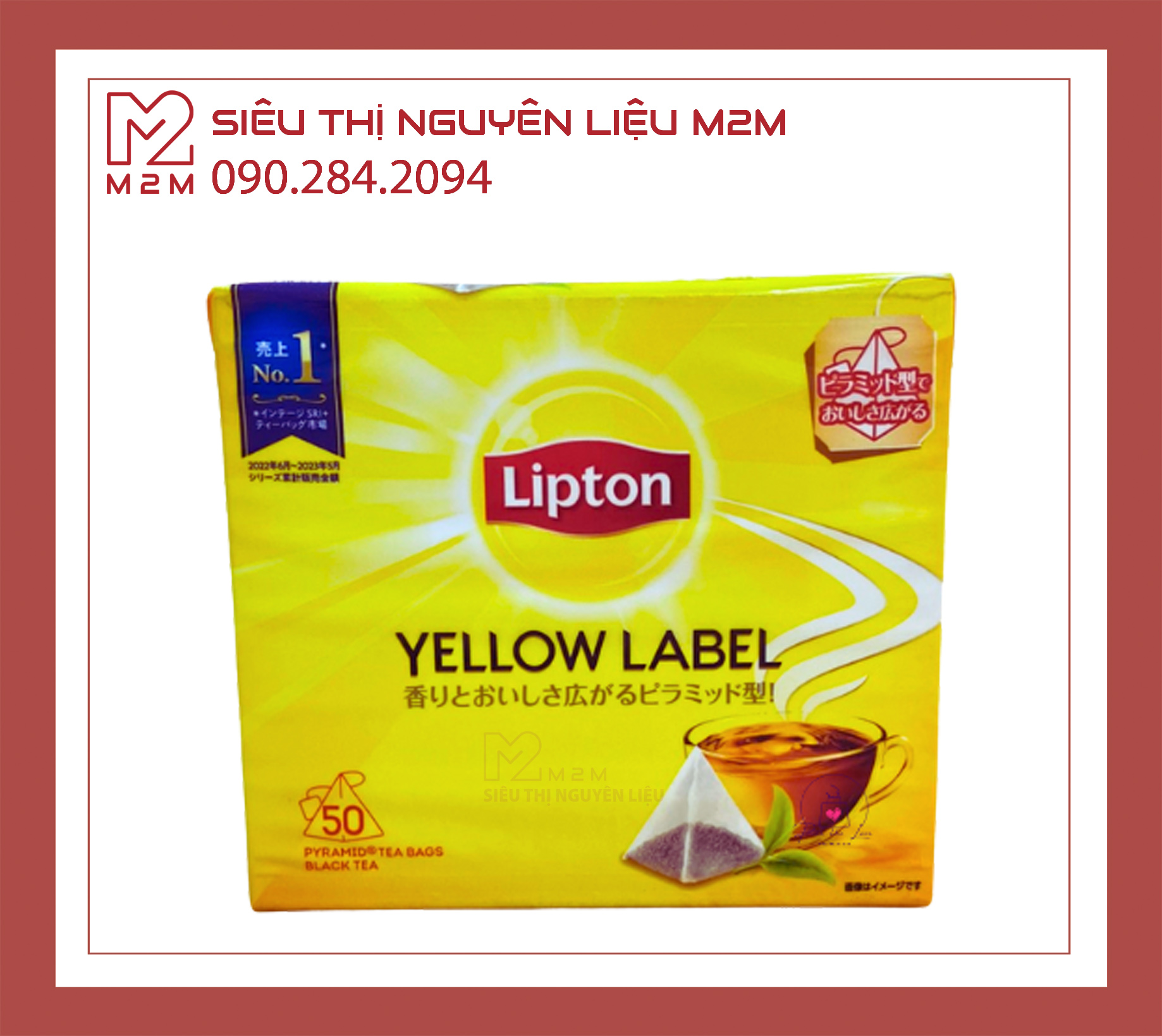 Trà Lipton Nhãn vàng túi lọc hộp 50 gói