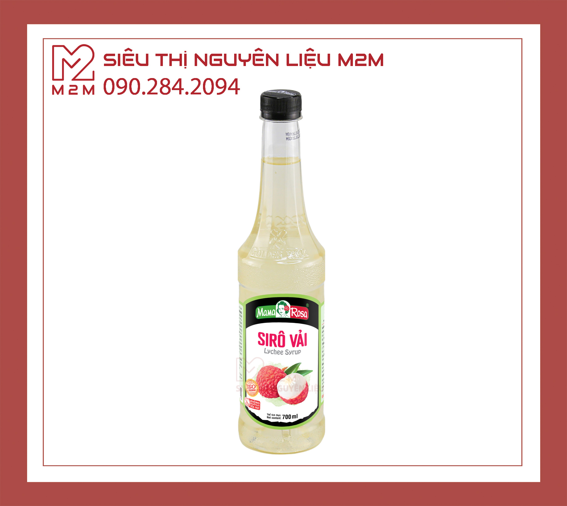 Siro Vải Mama Rosa Lychee 700ml