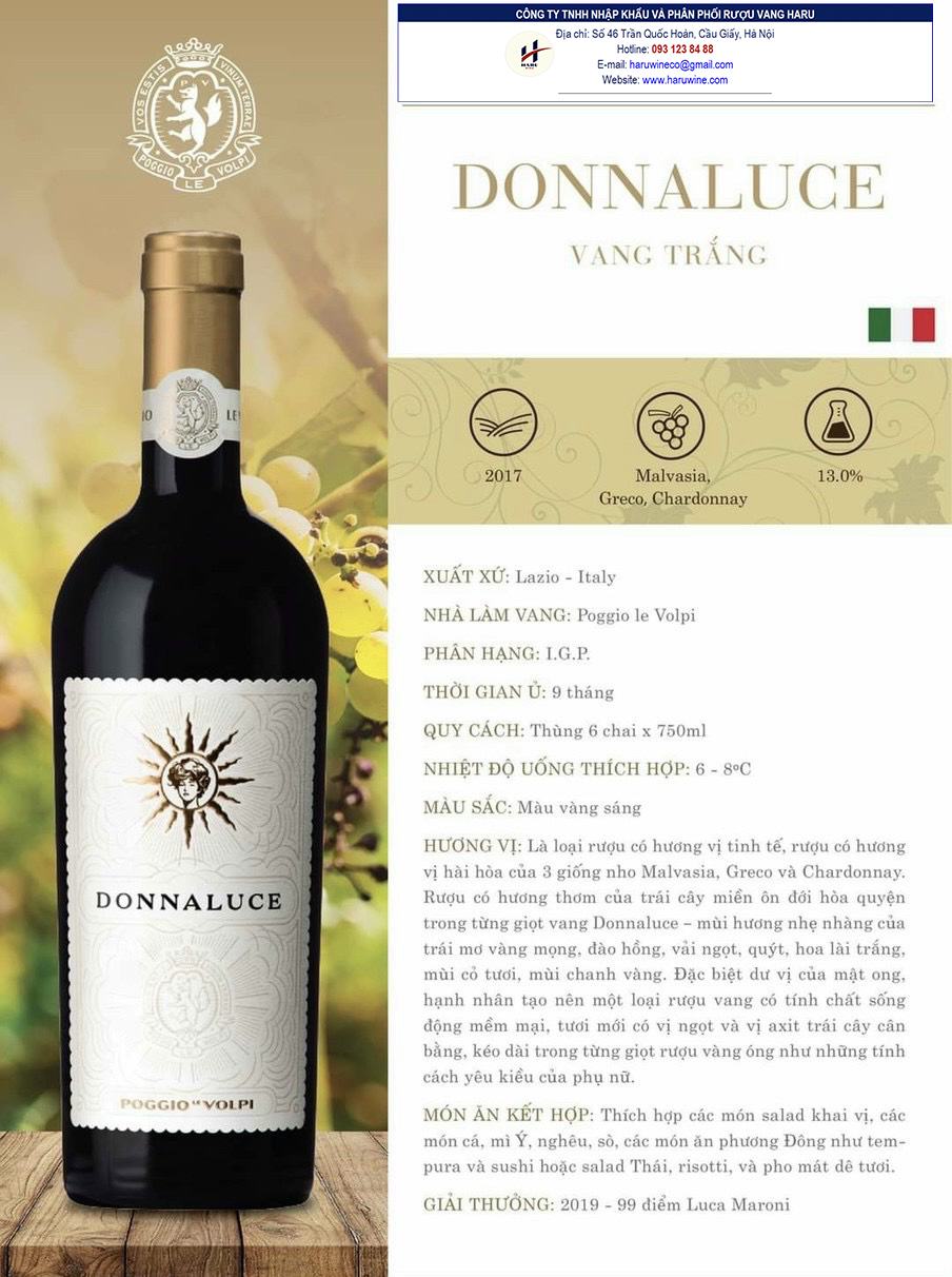 Donnaluce Lazio Bianco I.G.P