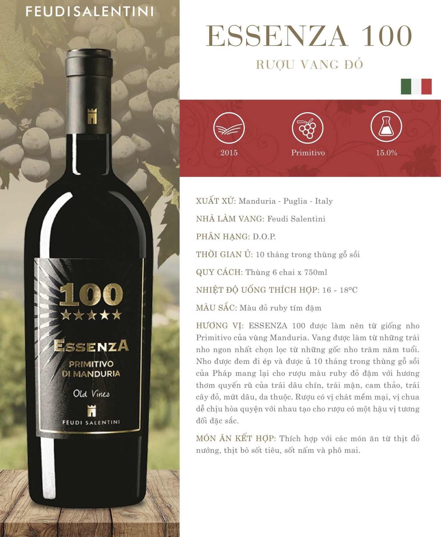 100 ESSENZA Primitivo Manduria