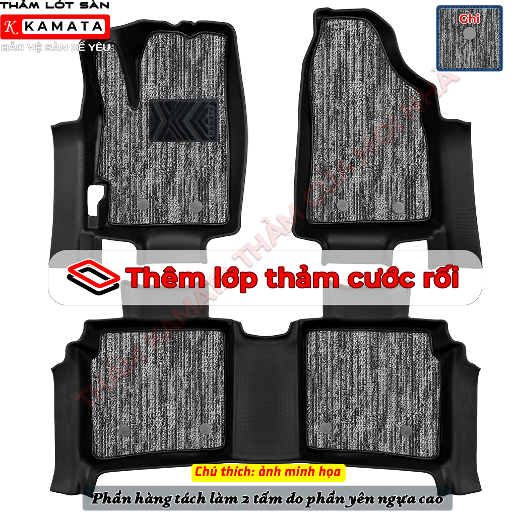 Thảm lót sàn ô tô Honda City 2015 - 2021 đúc nguyên khối TPE/TPV (3 tấm/Bộ) 2 phom xe