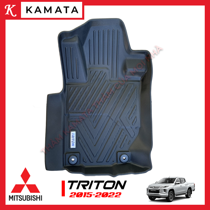 Thảm lót sàn ô tô Mitsubishi Triton 2015 - 2021 đúc nguyên khối TPV