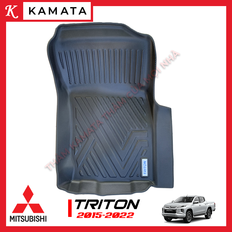 Thảm lót sàn ô tô Mitsubishi Triton 2015 - 2021 đúc nguyên khối TPV