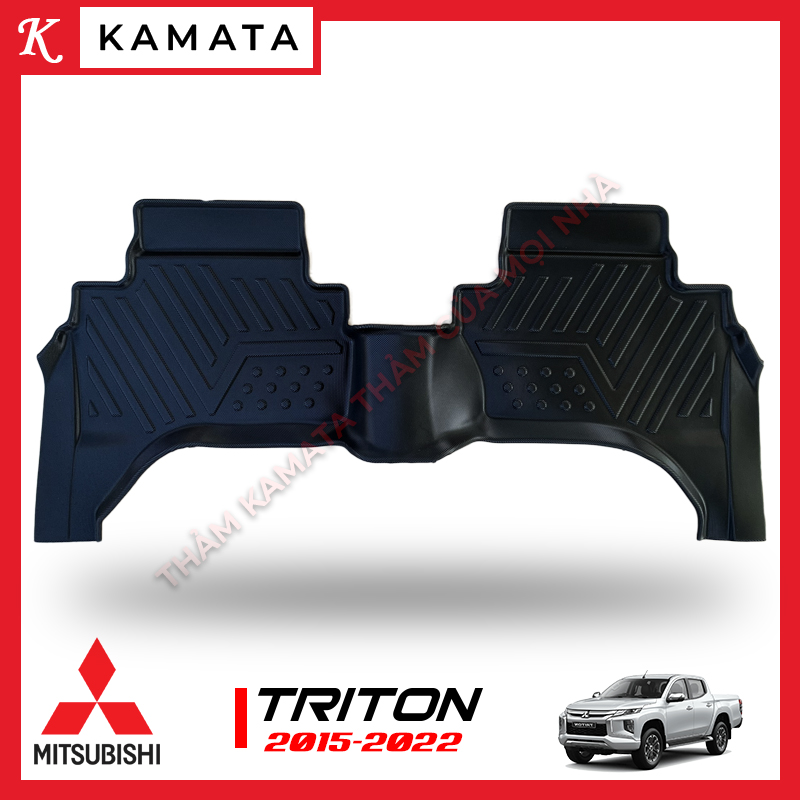 Thảm lót sàn ô tô Mitsubishi Triton 2015 - 2021 đúc nguyên khối TPV