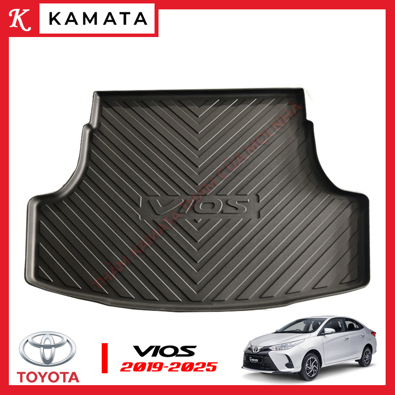 Thảm lót cốp xe ô tô  Toyota Vios 2019 - 2025 chất liệu TPV cao cấp mới nhất