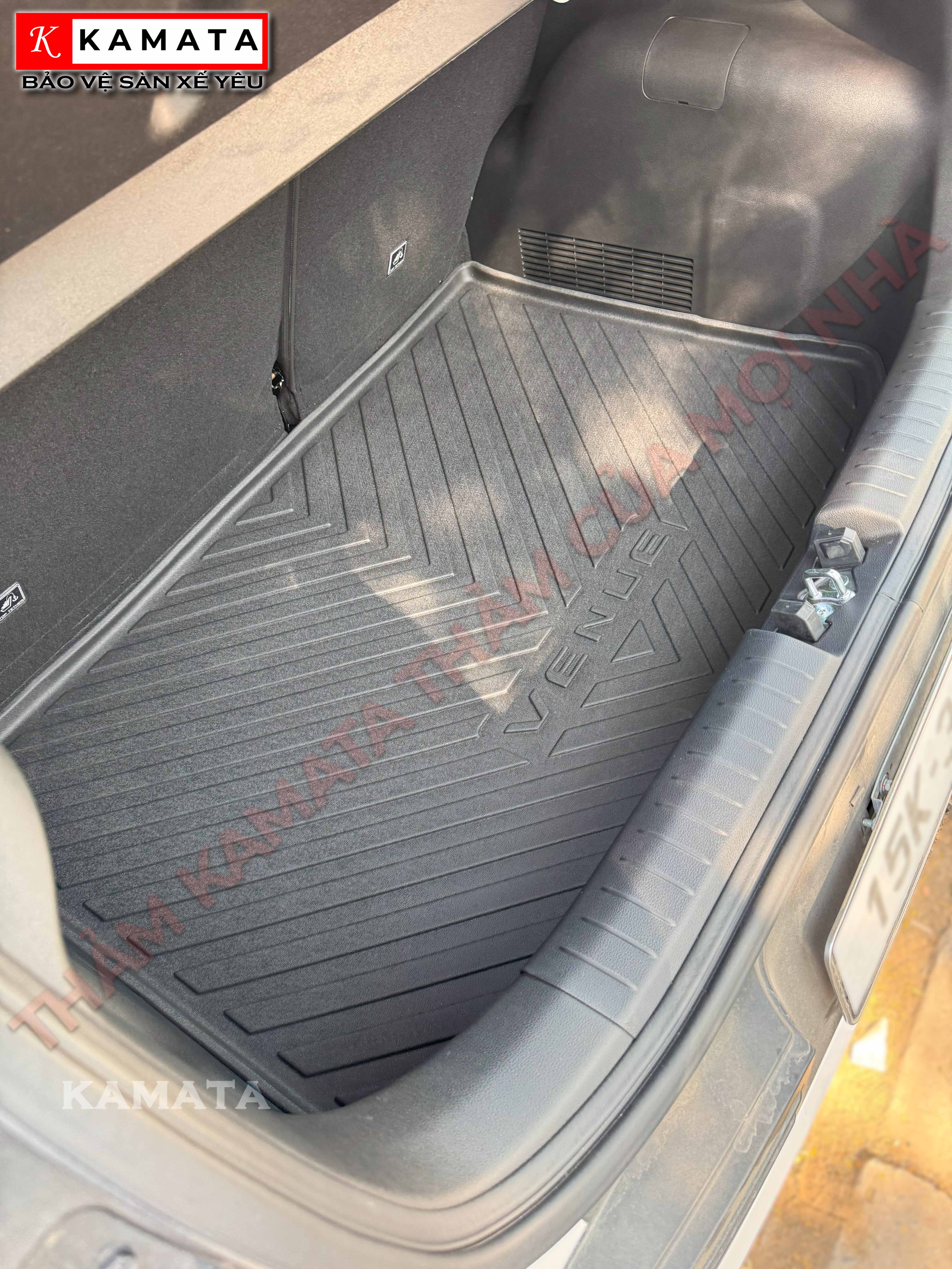 Thảm lót cốp xe ô tô Hyundai Venue 2024 chất liệu TPV cao cấp mới nhất