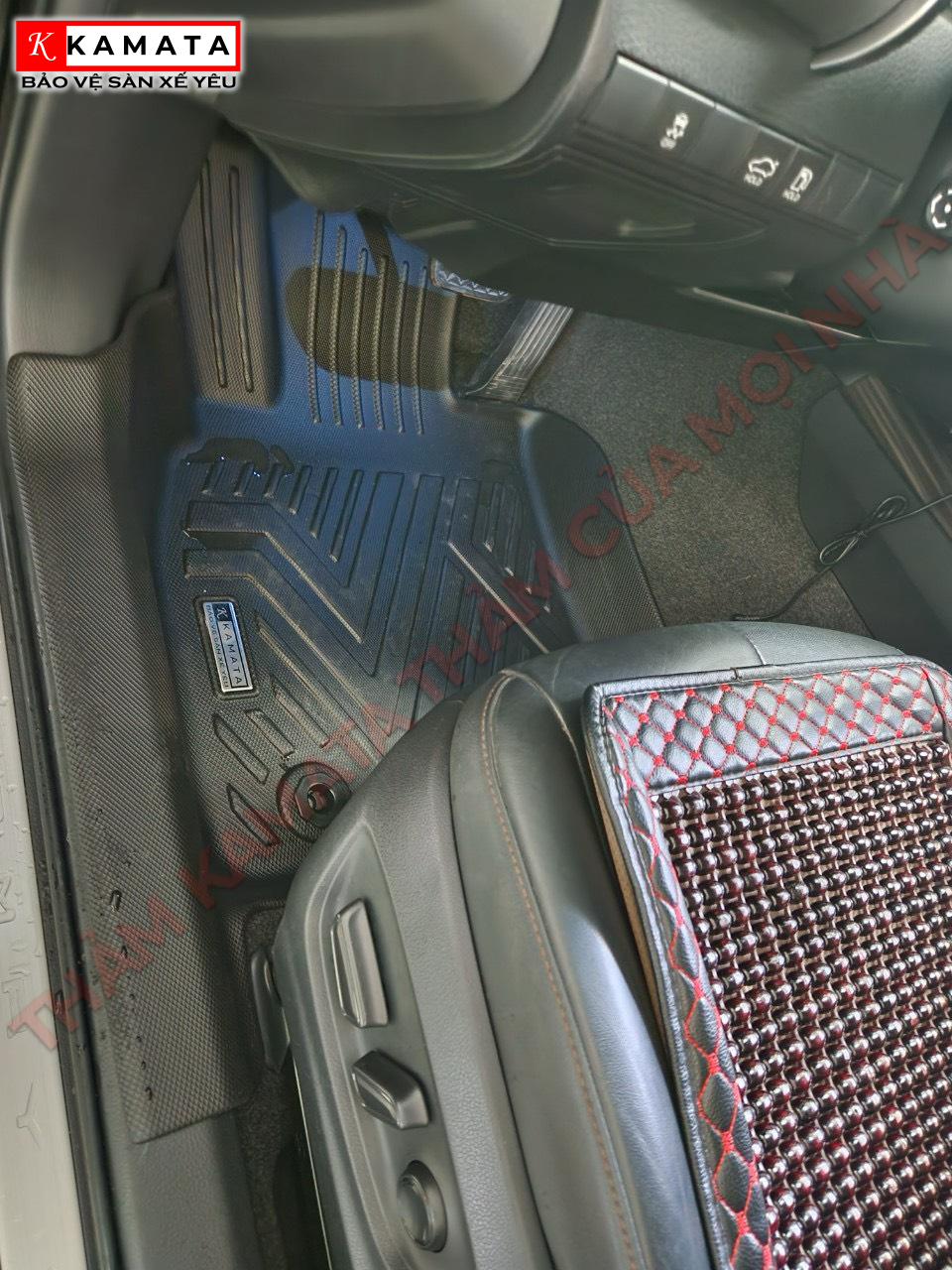 Thảm lót sàn ô tô Toyota Camry 2019 - 2025 khuôn đúc TPV (1 bộ 3 tấm)