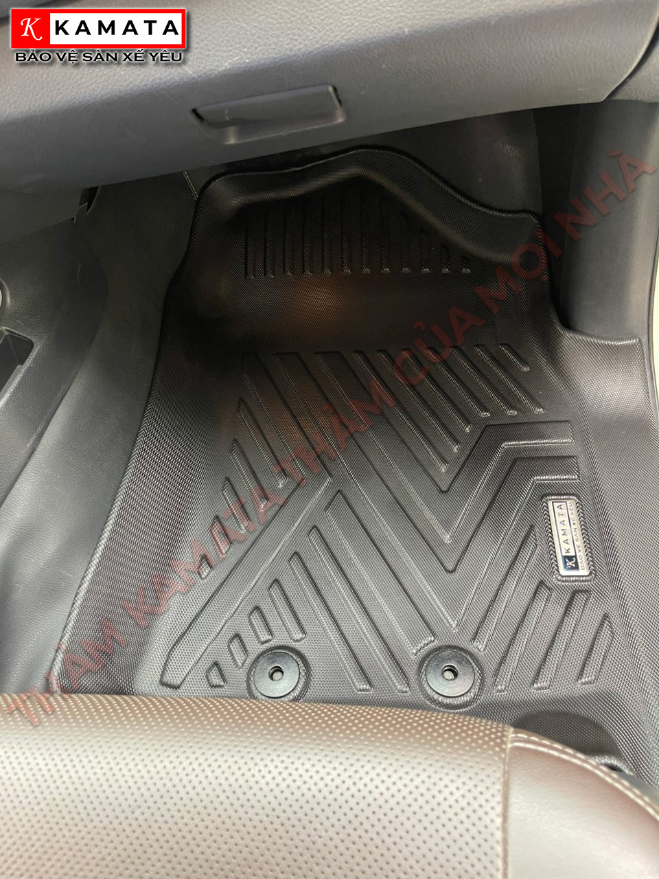 Thảm lót sàn ô tô Nissan Terra 2018 - 2023 đúc nguyên khối tràn viền TPV (4 tấm/Bộ)