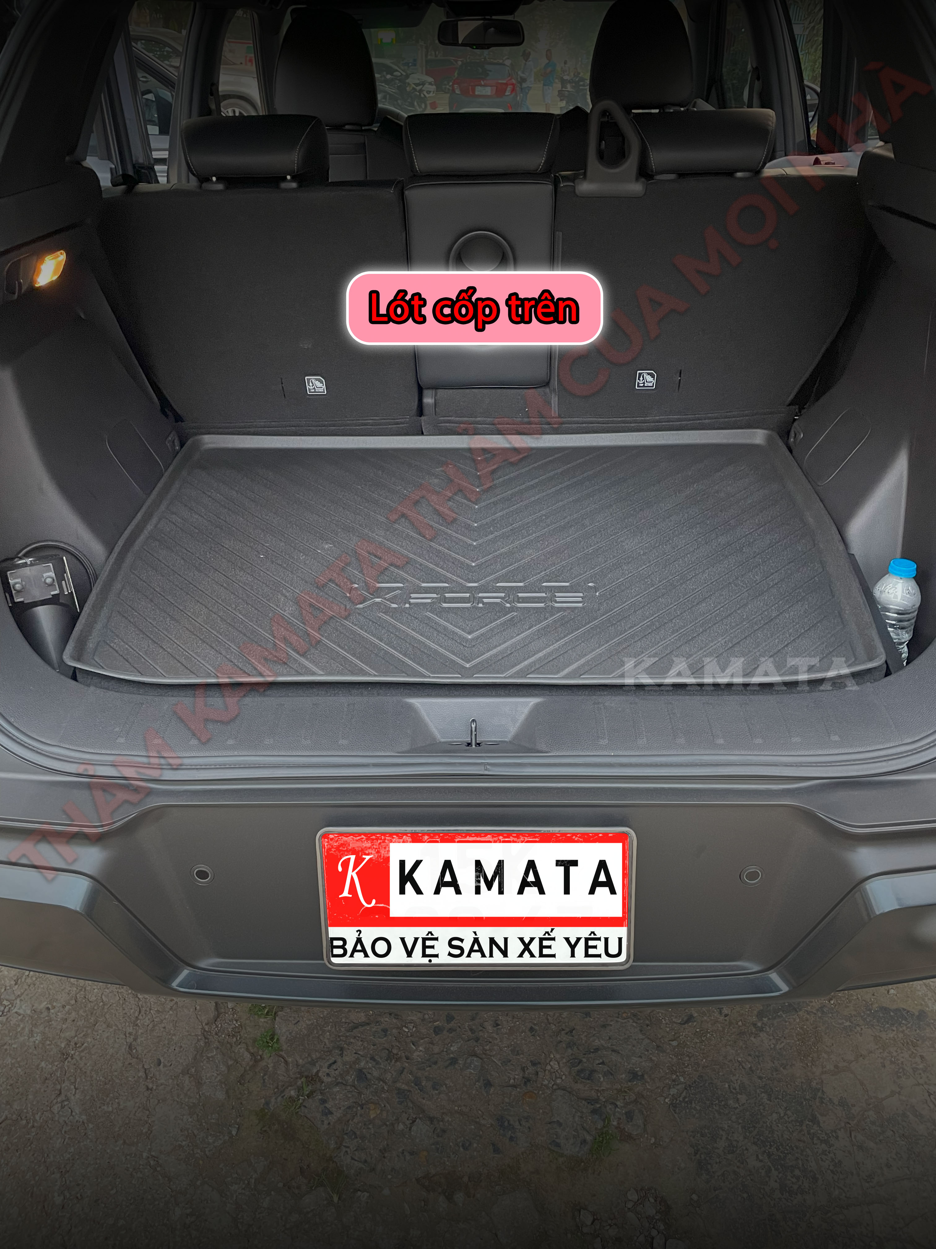 Thảm lót cốp xe ô tô Mitsubishi Xforce 24 chất liệu TPV cao cấp mới nhất