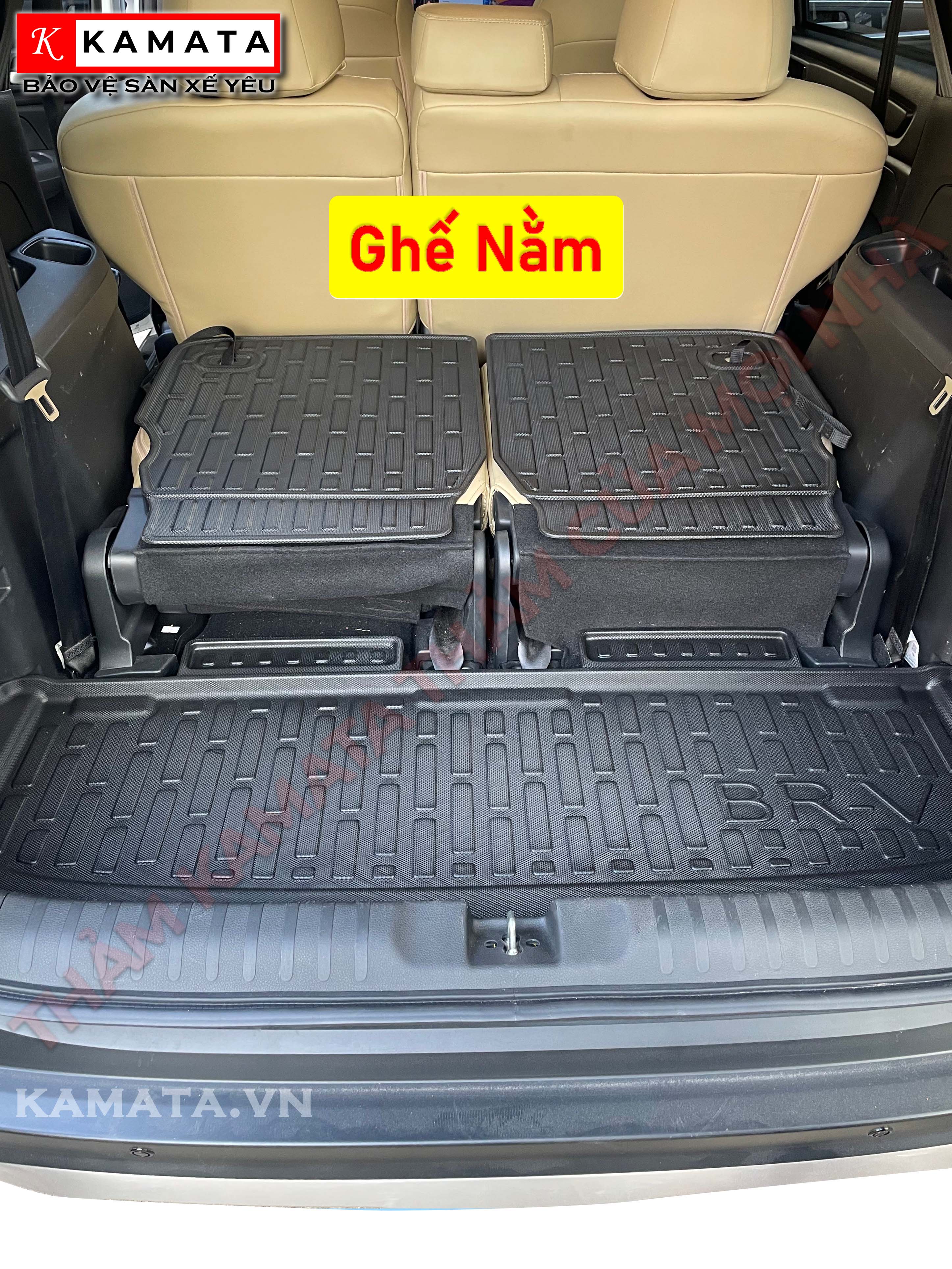 Thảm lót cốp xe ô tô Honda BRV 2023 chất liệu TPV cao cấp mới nhất