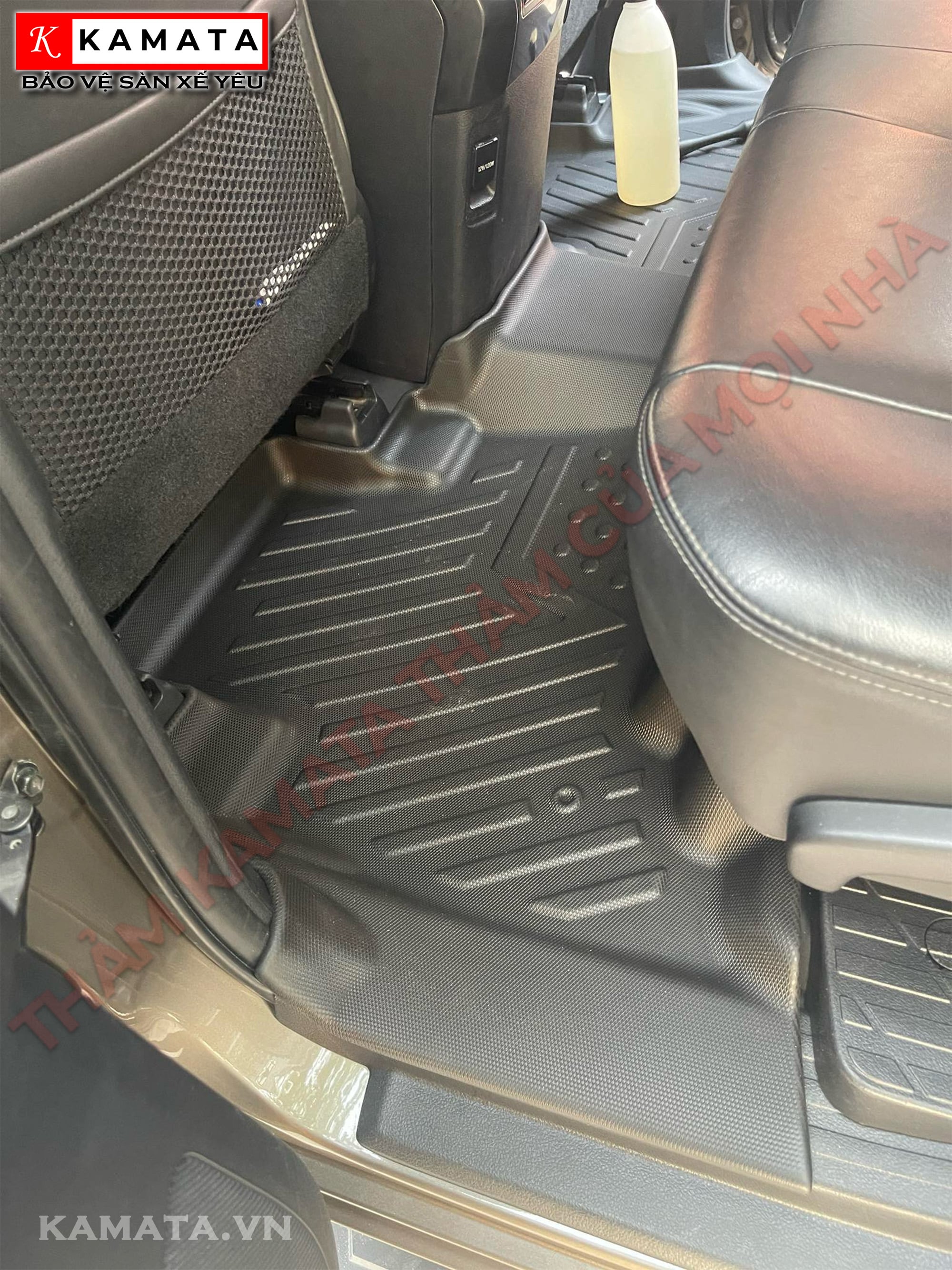 Thảm lót sàn ô tô Toyota Landcruiser Prado 2009 - 2023 đúc nguyên khối tràn viền TPV (4 tấm/Bộ)