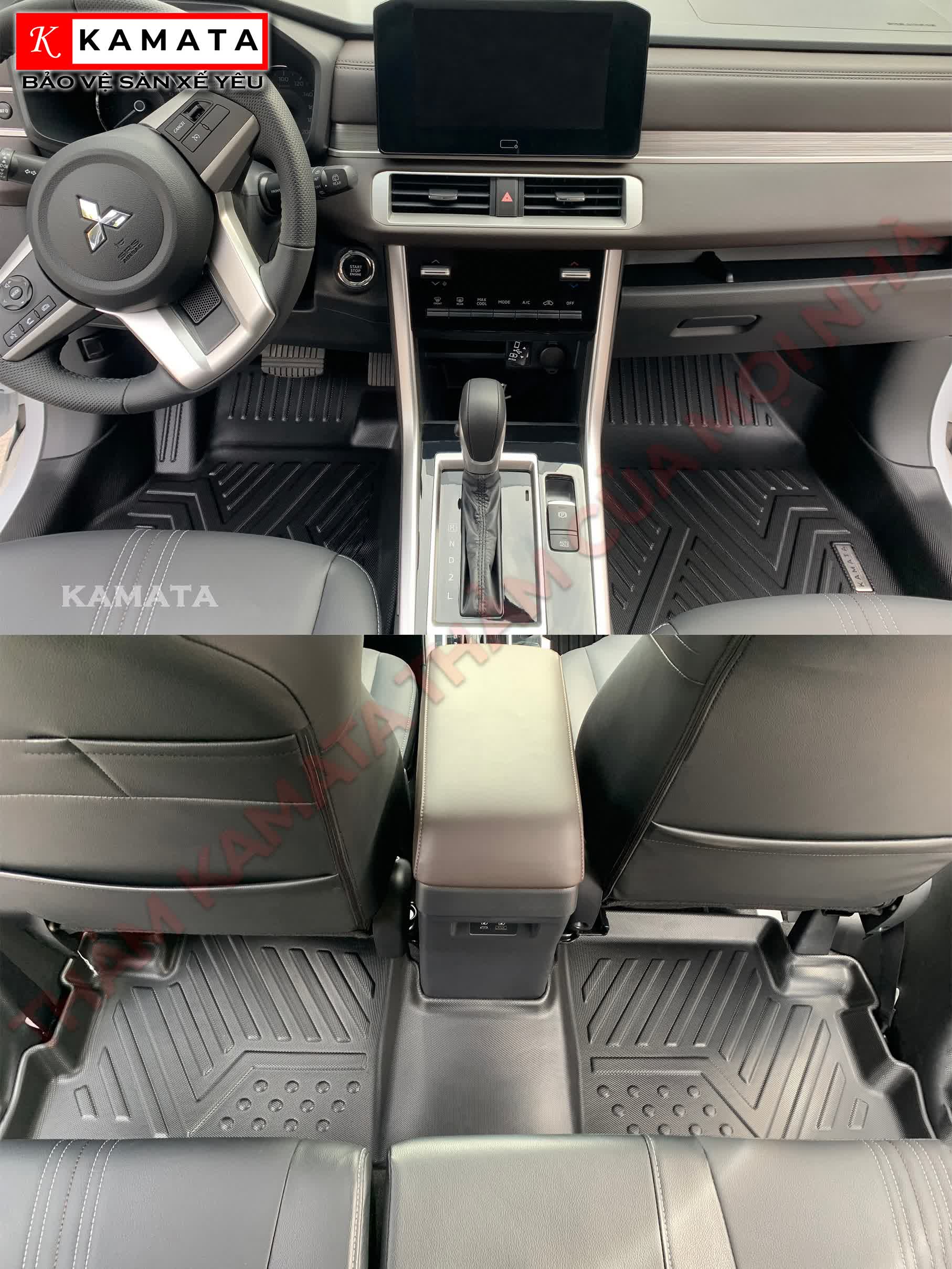 (Tặng voucher 200k) Thảm ô tô KAMATA lót sàn Mitsubishi Xpander 2019 - 2026  đúc nguyên khối TPV