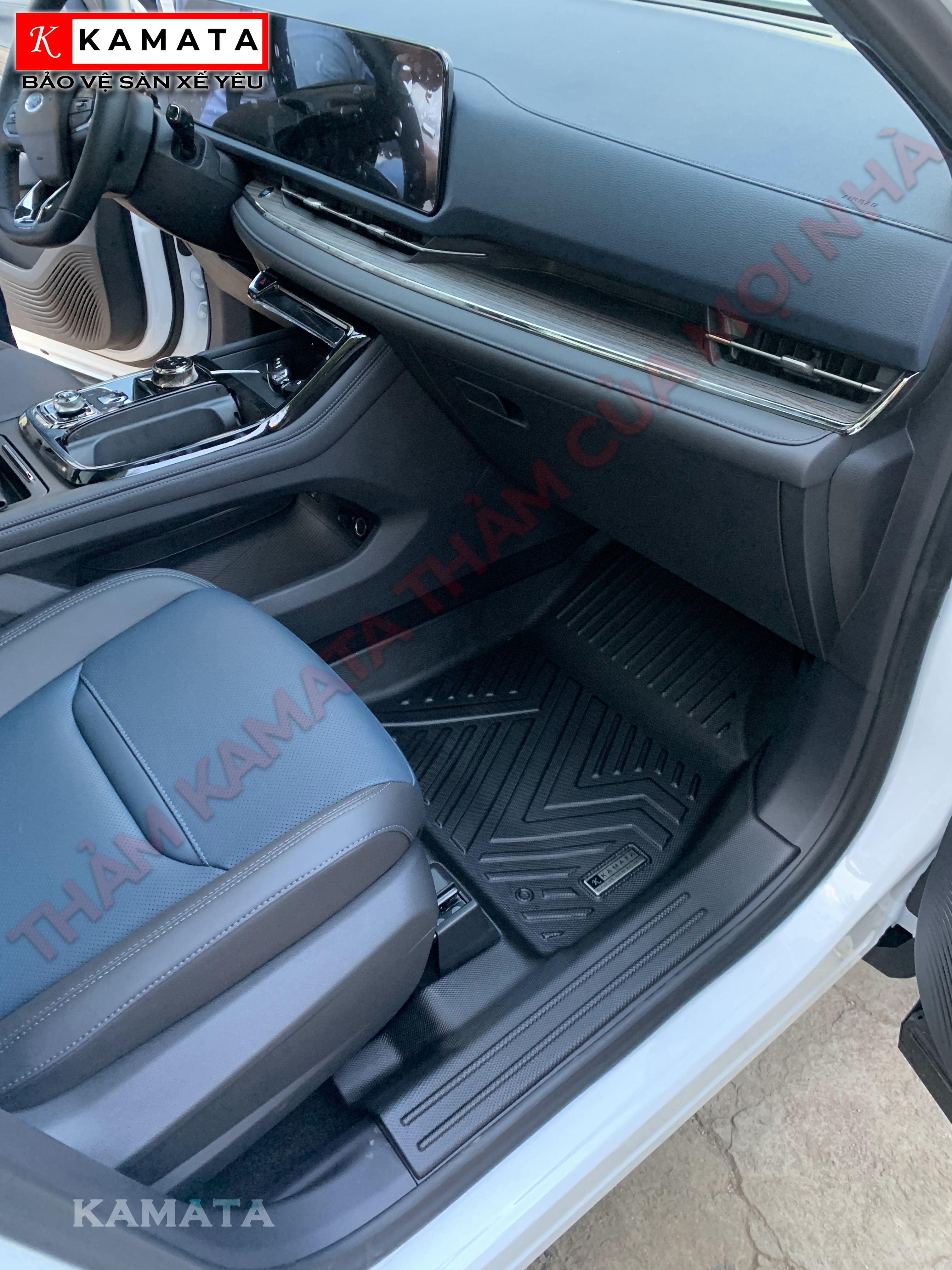 Thảm lót sàn 5D Ford Territory 2022-2023 1 bộ 3 tấm