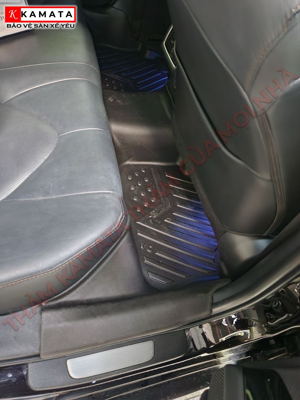 Thảm lót sàn ô tô Toyota Camry 2019 - 2025 khuôn đúc TPV (1 bộ 3 tấm)