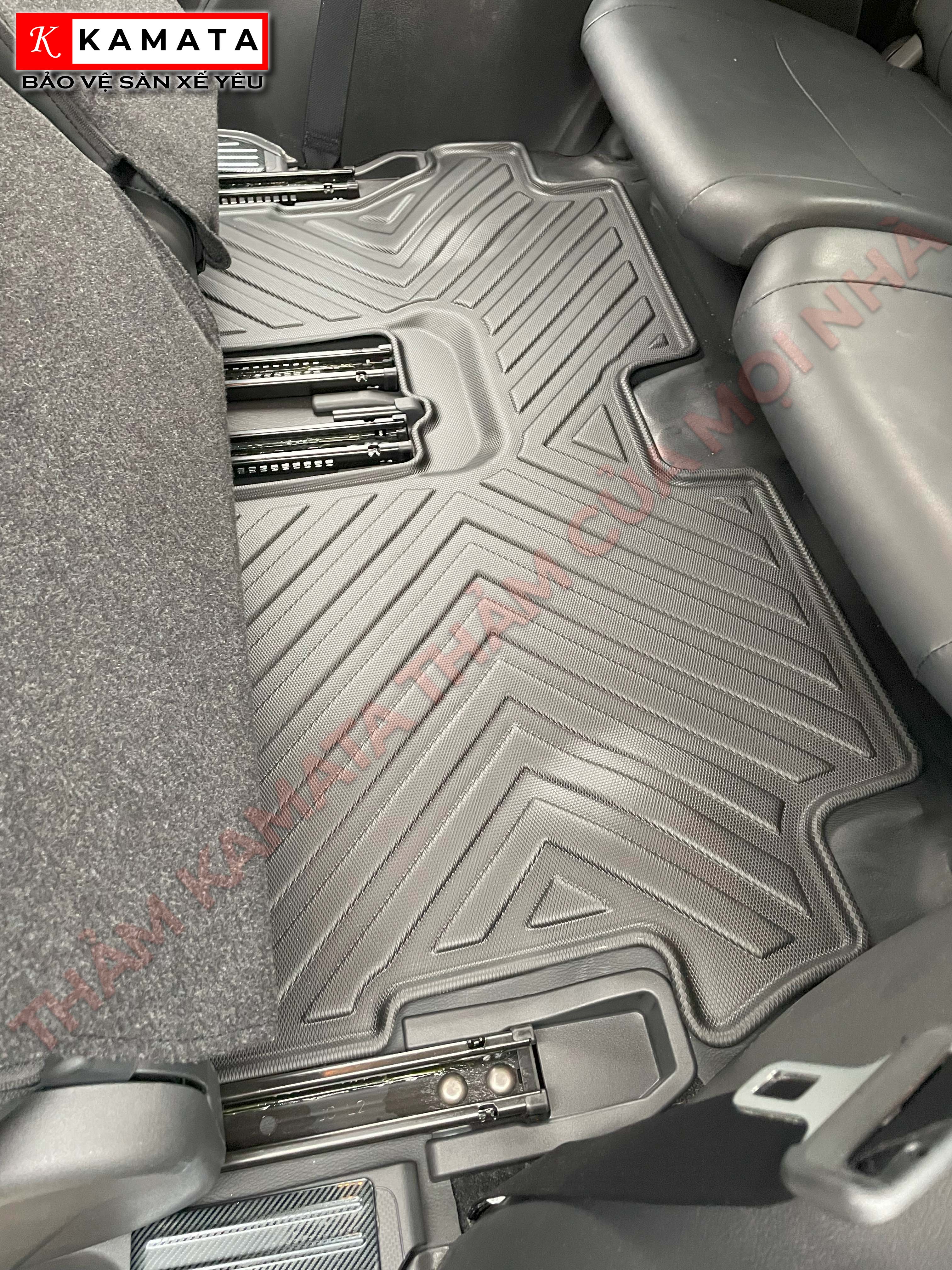 Thảm lót sàn ô tô Mitsubishi Outlander 2019 - 2023 đúc nguyên khối tràn viền TPV (4 tấm/Bộ)