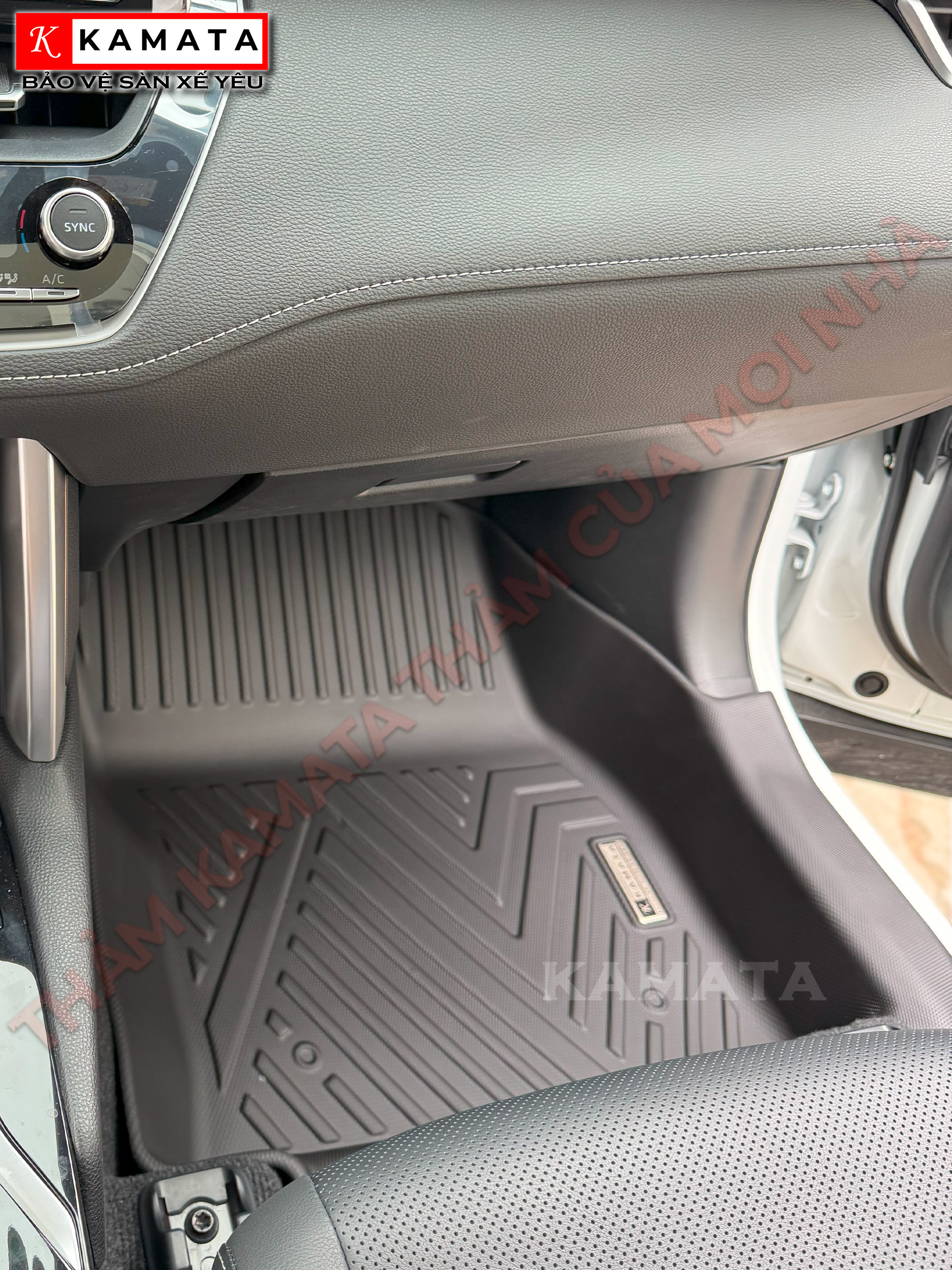 Thảm lót sàn ô tô Toyota cross 2020 - 2023 khuôn đúc TPV tràn viền - hàng 2 (1 tấm) phiên bản G&V