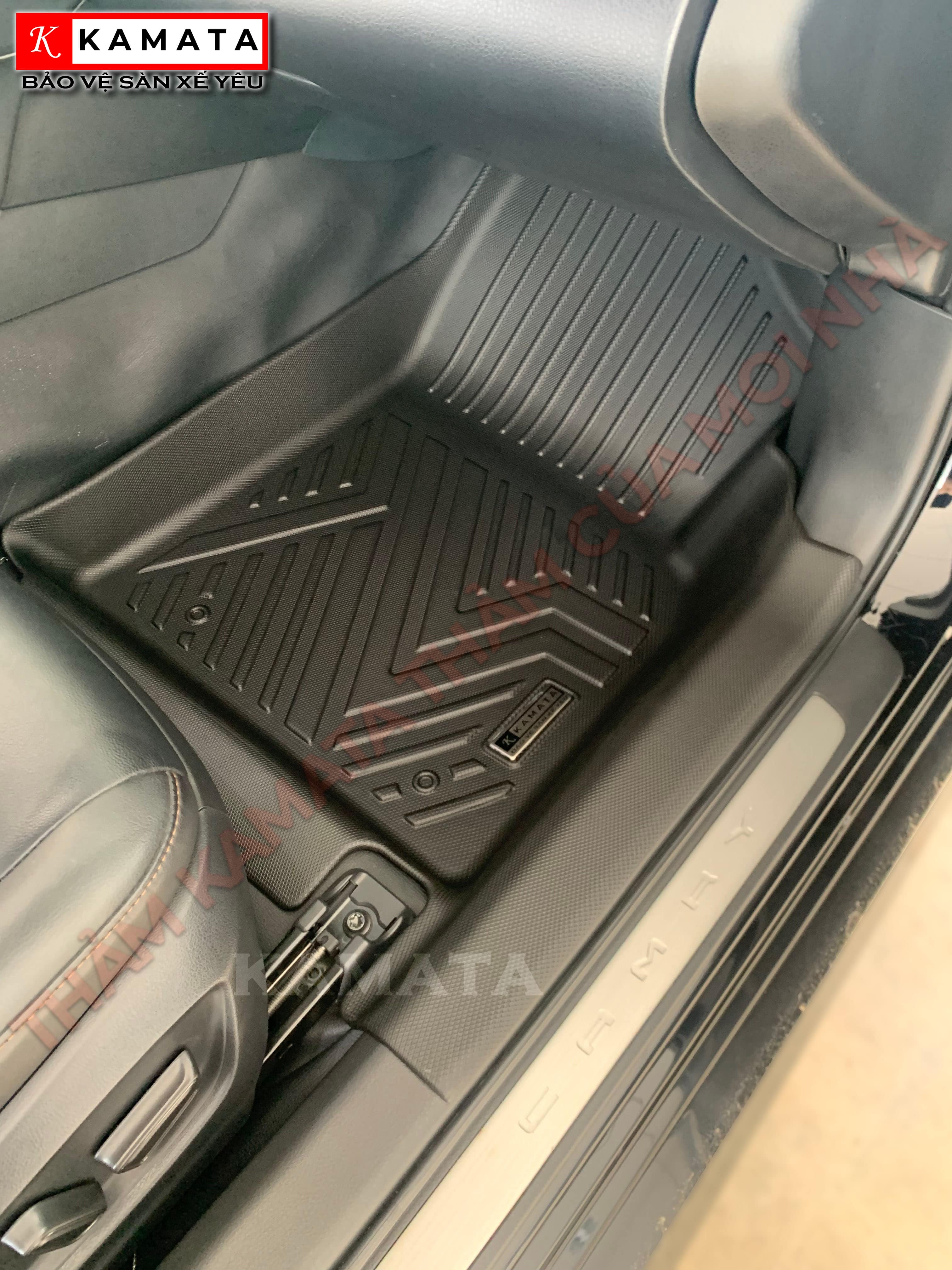 Thảm lót sàn ô tô Toyota Camry 2019 - 2025 khuôn đúc TPV (1 bộ 3 tấm)