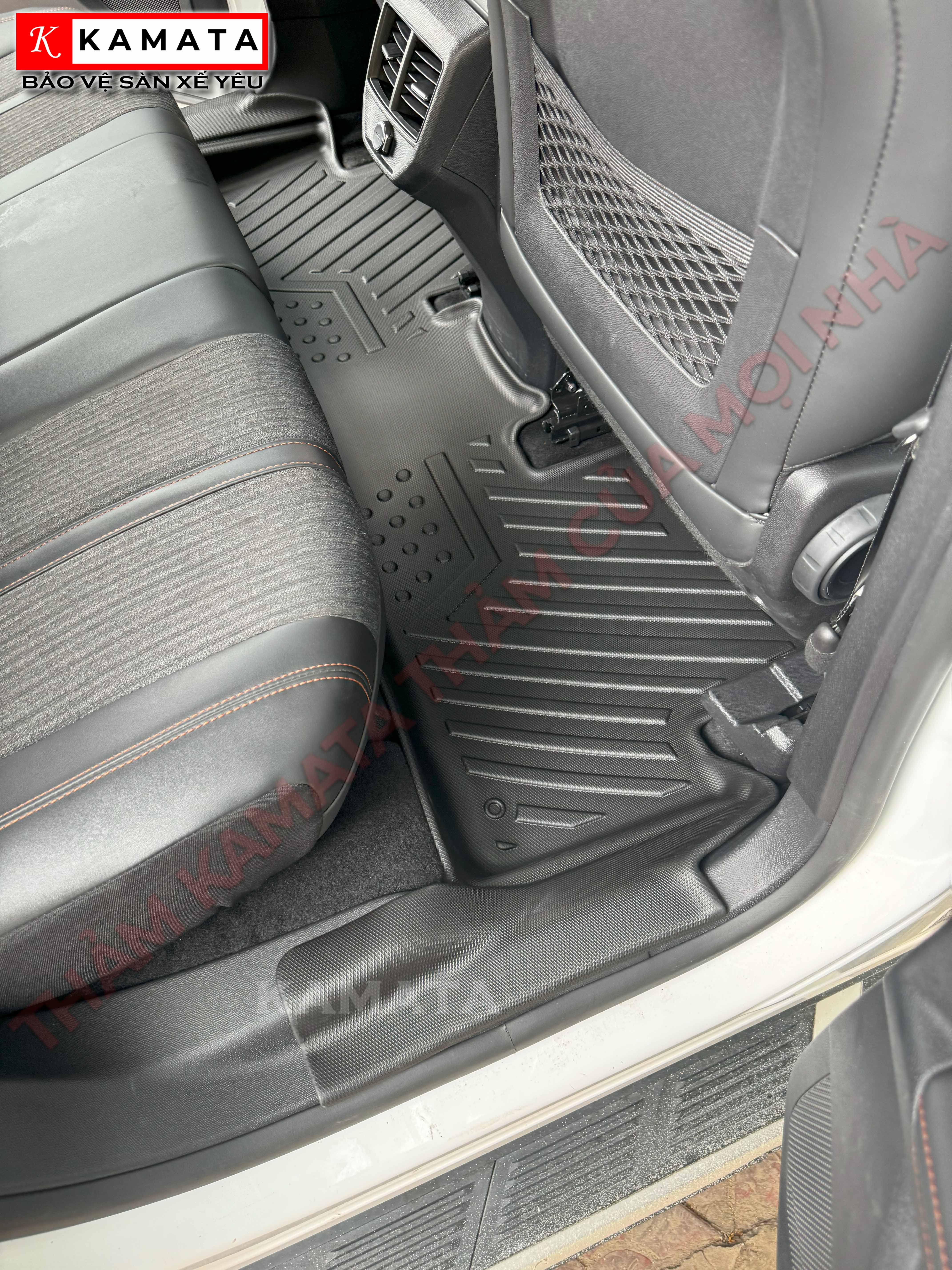 Thảm lót sàn ô tô Peugeot 3008 2017-2024 đúc nguyên khối TPV ( 1 bộ/3 tấm)