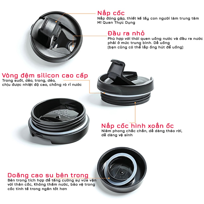 Cốc Giữ Nhiệt Ô tô Cho Mitsubishi nhiều màu sắc sang trọng tinh tế