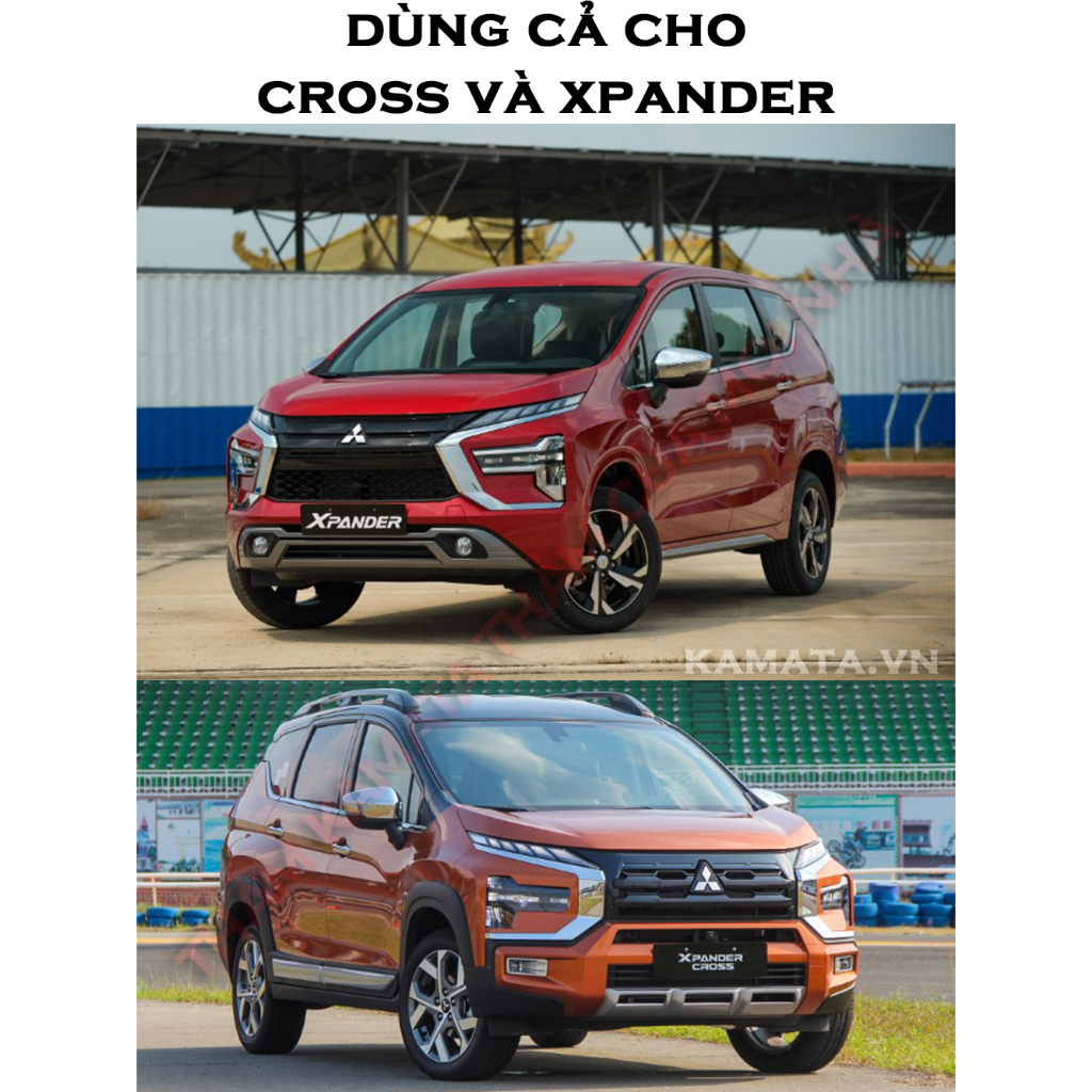 Thảm lót sàn ô tô 5D Mitsubishi Xpander/Cross 2019 - 2023 đúc nguyên khối TPV + Nhung Cap cấp nhất (4 tấm/Bộ)
