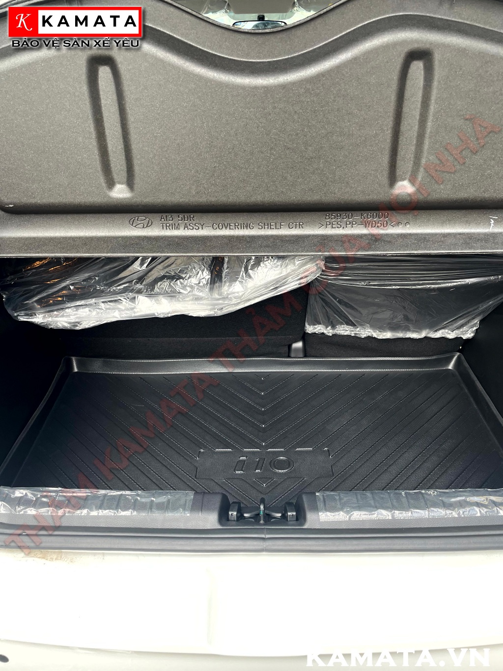 Lót Cốp Hyundai Grandi10 2021-2023 Bản Hatback chất liệu TPE/TPV cao cấp