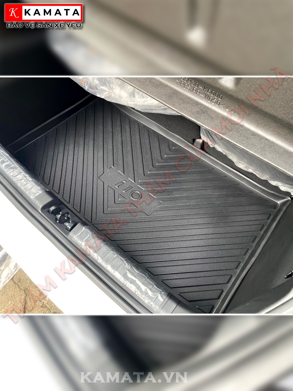 Lót Cốp Hyundai Grandi10 2021-2023 Bản Hatback chất liệu TPE/TPV cao cấp