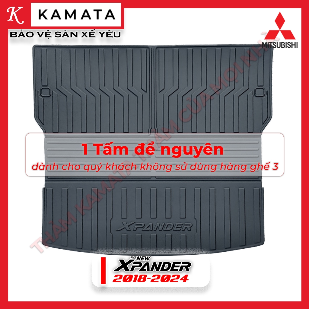 Thảm lót cốp xpander 2018-2023 TPV new (tràn ghế)