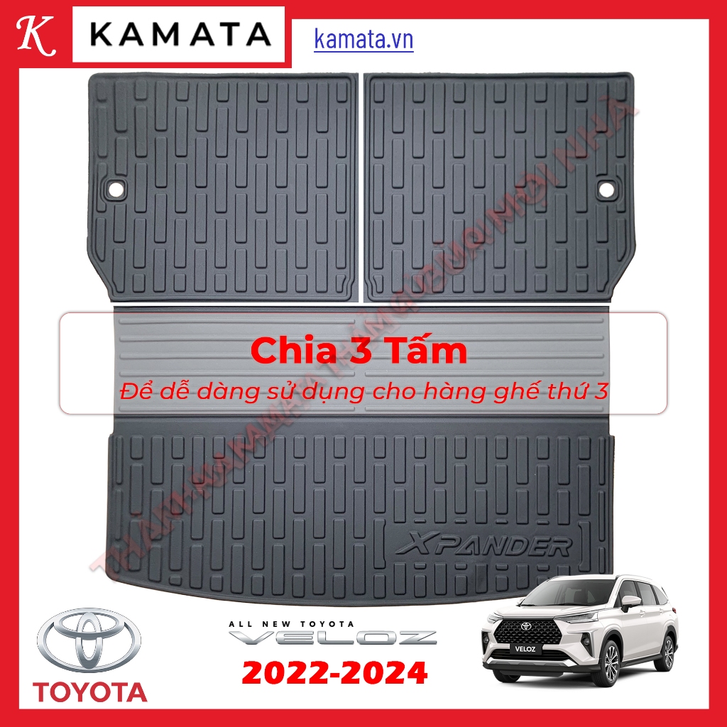 Thảm lót cốp Veloz cross 2022 - 2023 TPV new (tràn ghế)