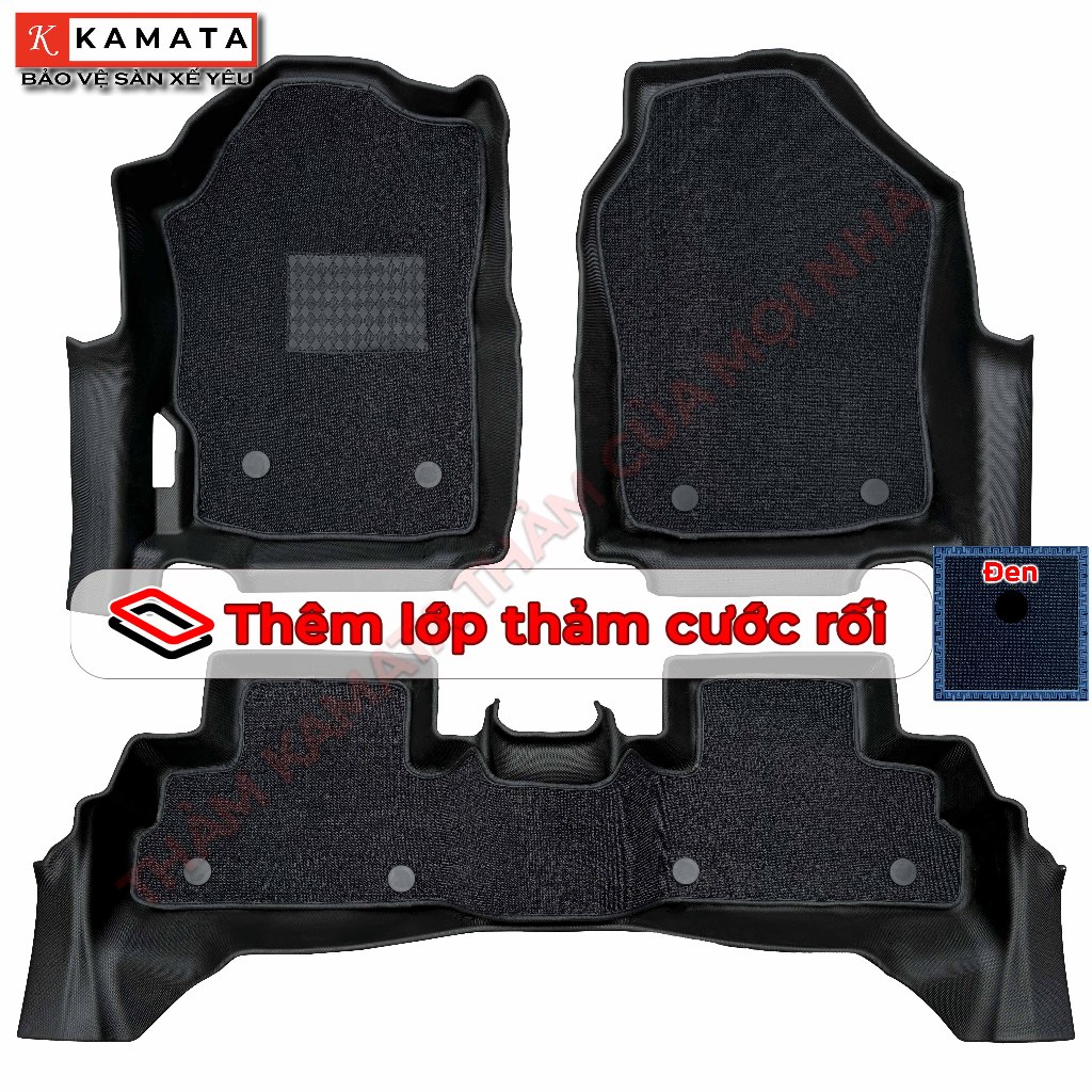 Thảm lót sàn ô tô Toyota Yaris cross 2023 khuôn đúc TPV tràn viền (1 bộ 3 tấm)