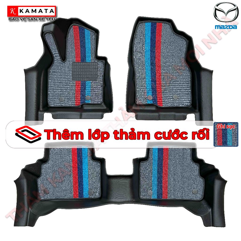Thảm lót sàn ô tô đúc nguyên khối tràn viền Mitsubishi Xforce 2024 chất liệu TPV cao cấp
