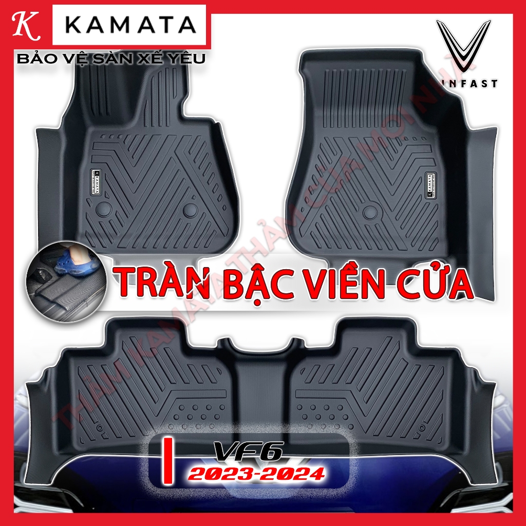 Thảm lót sàn ô tô 5D Vinfast VF6 2023 - Nay đúc nguyên khối TPV cao cấp