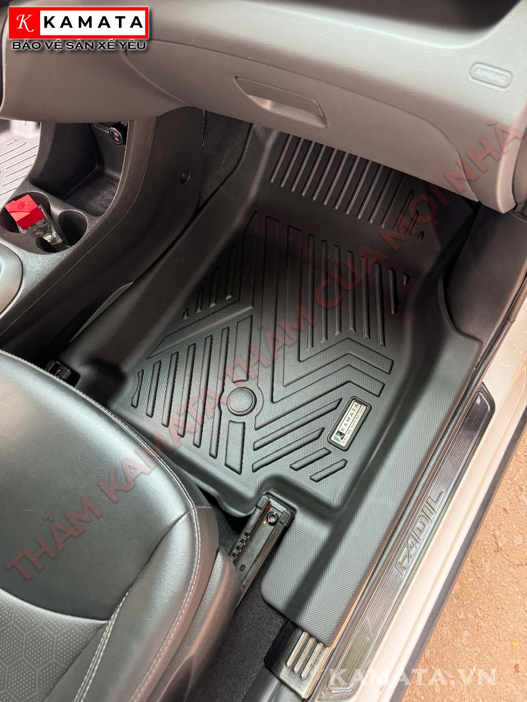 Thảm lót sàn ô tô 5D Vinfast Fadil 2019 - 2022 đúc nguyên khối TPV cao cấp