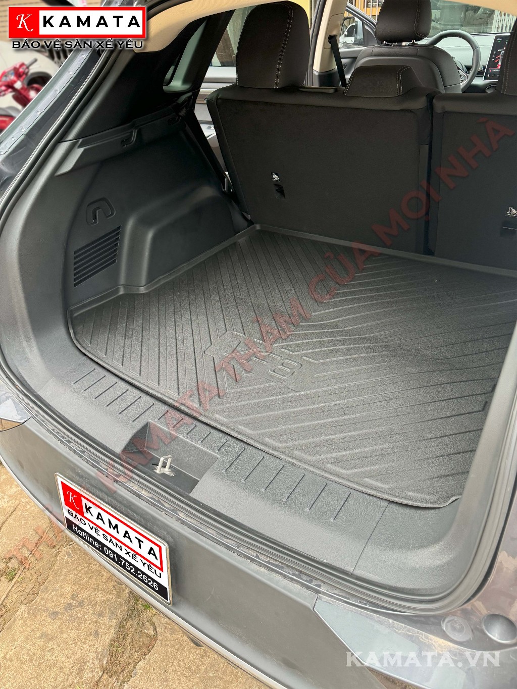 Thảm lót cốp xe ô tô Vinfast Vf8 2023 - Nay chất liệu TPV cao cấp mới nhất