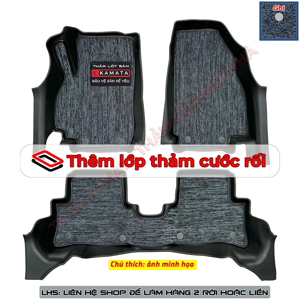 Thảm lót sàn ô tô Honda City 2015 - 2021 đúc nguyên khối TPE/TPV (3 tấm/Bộ) 2 phom xe