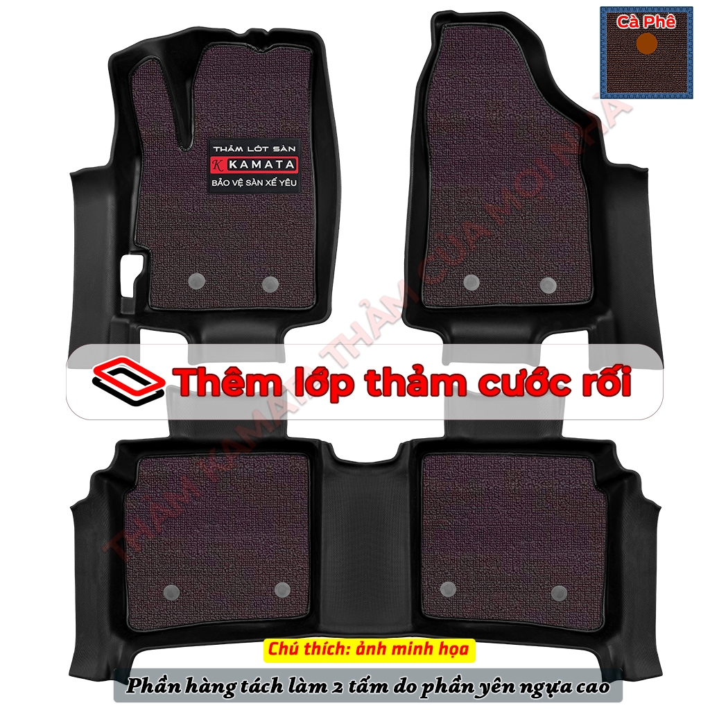 Thảm lót sàn ô tô đúc nguyên khối tràn viền Mitsubishi Xforce 2024 chất liệu TPV cao cấp