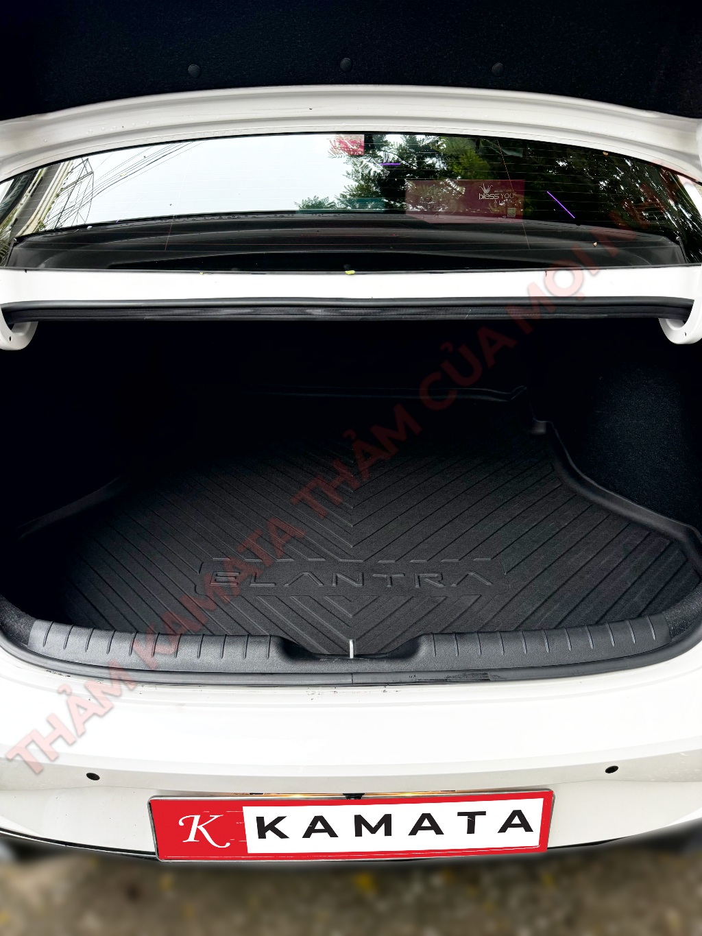 Thảm lót cốp ô tô Hyundai Elantra 2022-2025 chất liệu TPV cao cấp mới nhất