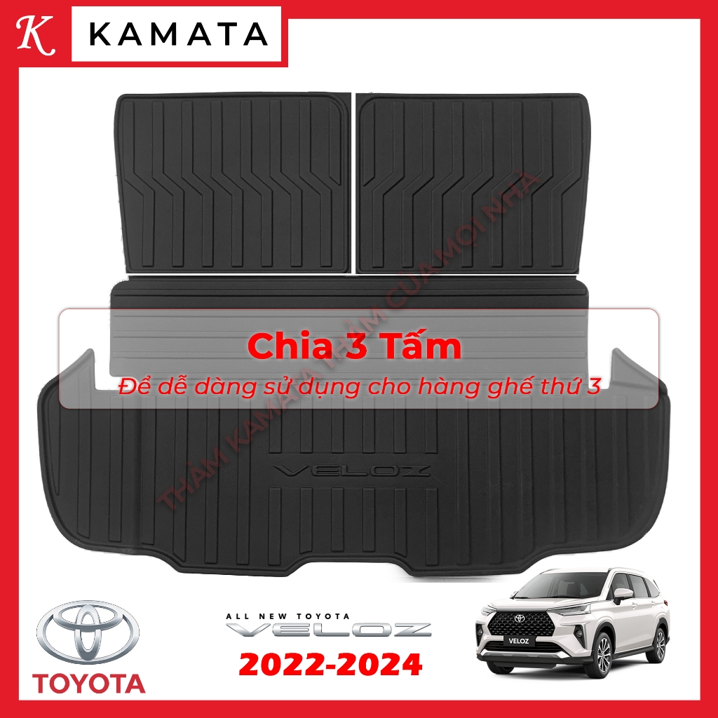 Thảm lót cốp Veloz cross 2022 - 2023 TPV new (tràn ghế)