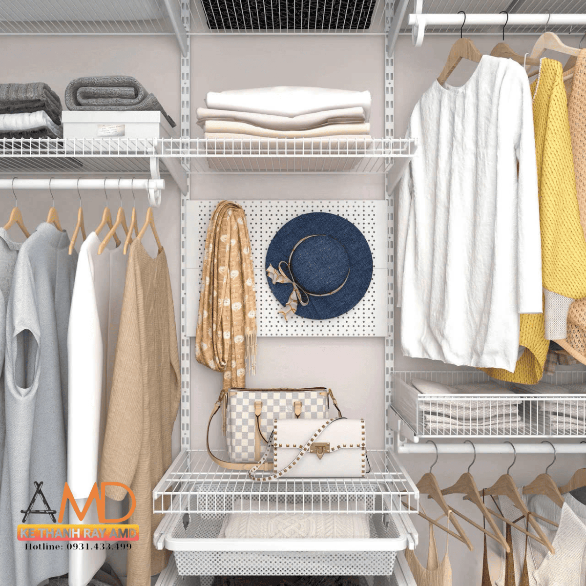 5 PHỤ KIỆN GIÚP HỆ KỆ THANH RAY GỌN GÀNG VÀ TIỆN HƠN MỖI NGÀY