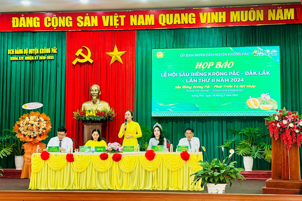 LỄ HỘI SẦU RIÊNG KRÔNG PẮC LẦN THỨ II: ĐẨY MẠNH TRUYỀN THÔNG, QUẢNG BÁ ĐẶC SẢN ĐỊA PHƯƠNG TRÊN NỀN TẢNG SỐ