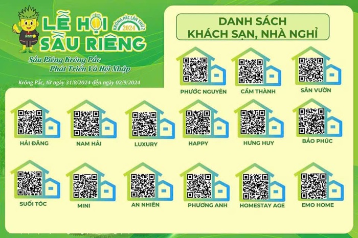 Giới thiệu về các khách sạn lý tưởng cho du khách tham gia Lễ Hội Sầu Riêng Krông Pắc