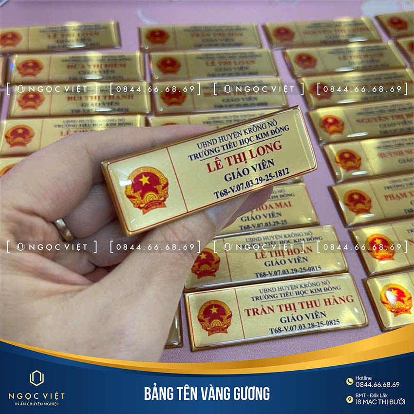 In bảng tên nhân viên tại Buôn Ma Thuột (BMT) – Đắk Lắk