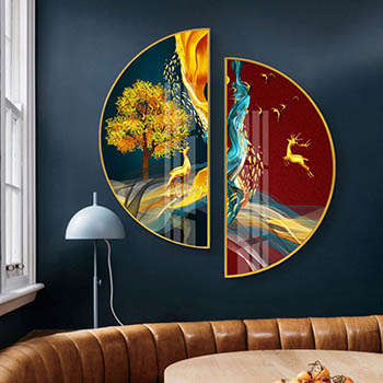 Tranh Bán Nguyệt Tráng Gương