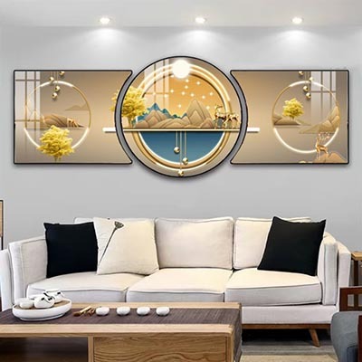 Tranh Treo Tường Khuyết 3 Tấm Kiểu Mới
