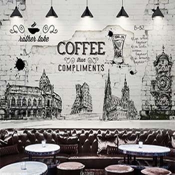 Tranh Dán Tường Quán Cà Phê - Coffee Shop