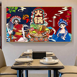 Tranh Quán Lẩu Nướng BBQ Nhật Bản Hàn Quốc