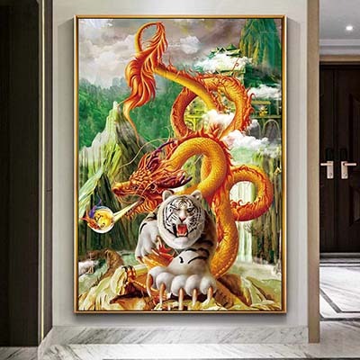 Tranh Rồng - Hổ