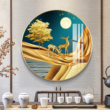 Tranh Tròn Tráng Gương